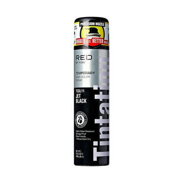 RED by Kiss Tintation Temporary Hair Color Spray TCSL11 – Jet Black – 3.2 oz - ANNS BEAUTY SUPPLY